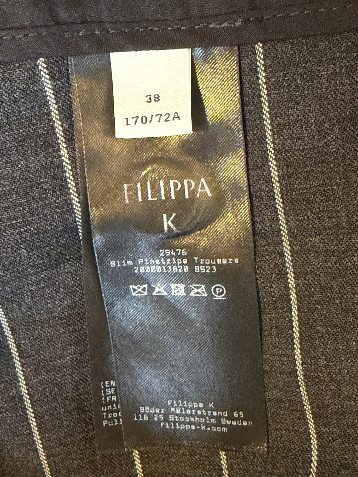 Filippa K Slim Pinstripe Trousers