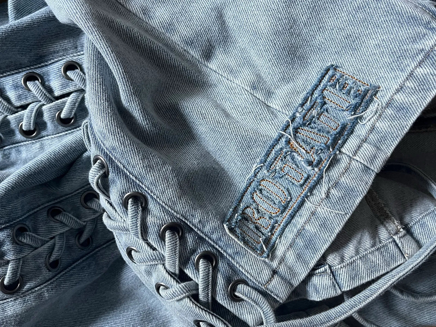 Rotate Cotton Laced Mini-klänning NWT