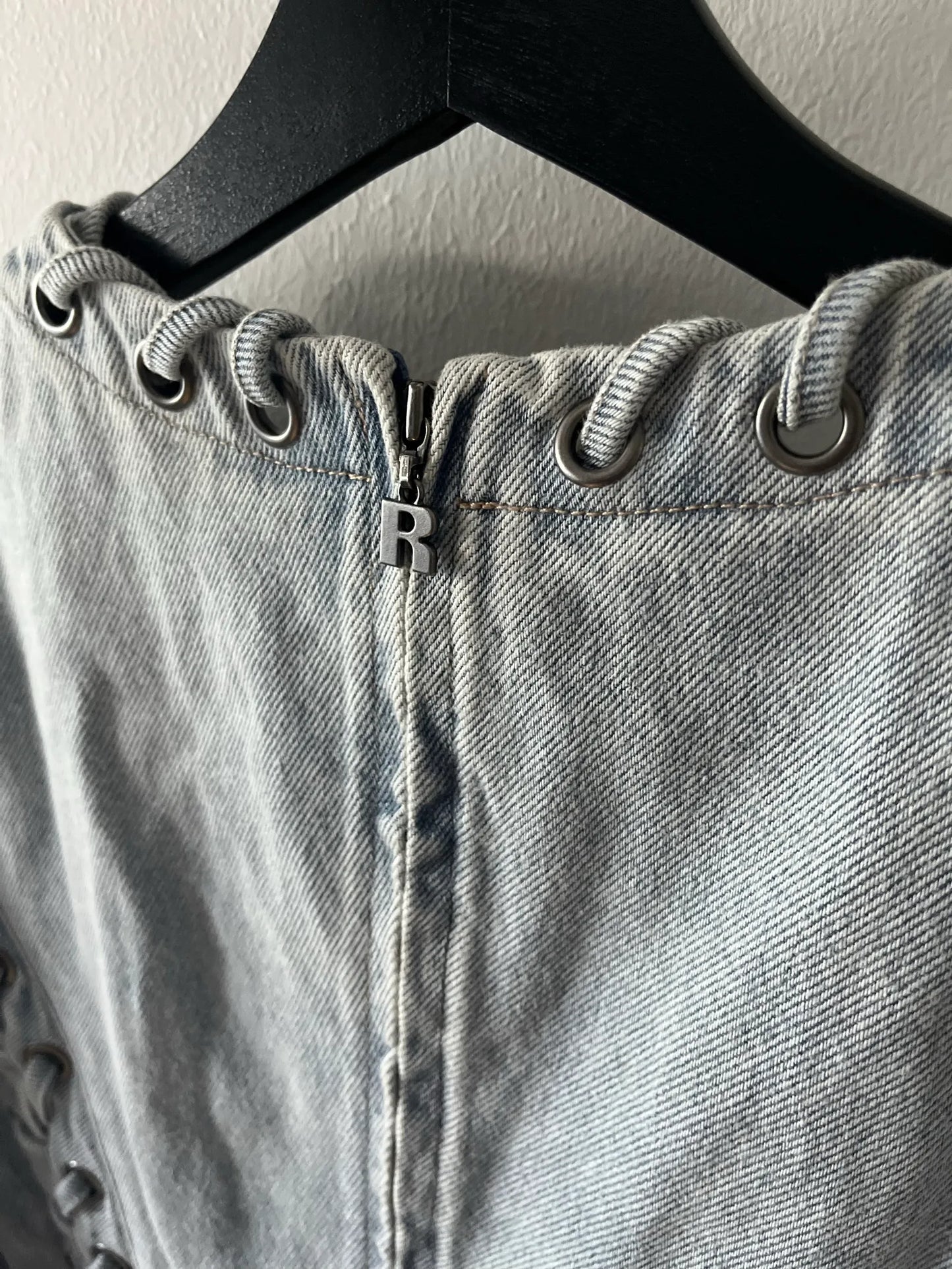 Rotate Cotton Laced Mini-klänning NWT