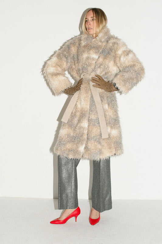 Rodebjer Hila Pearl Fux Fur jacket