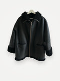 Toteme Signature Shearling-skinnjacka