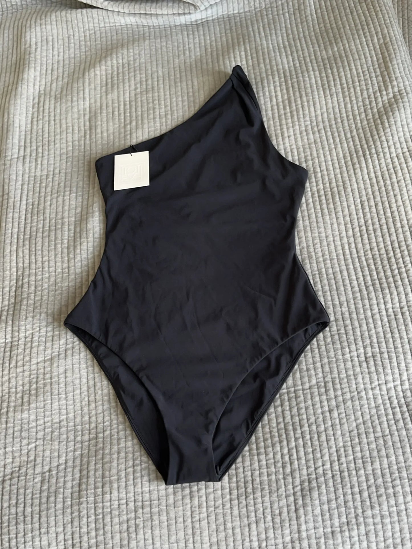 Toteme Twist Strap One Shoulder Swimsuit Swimsuit
