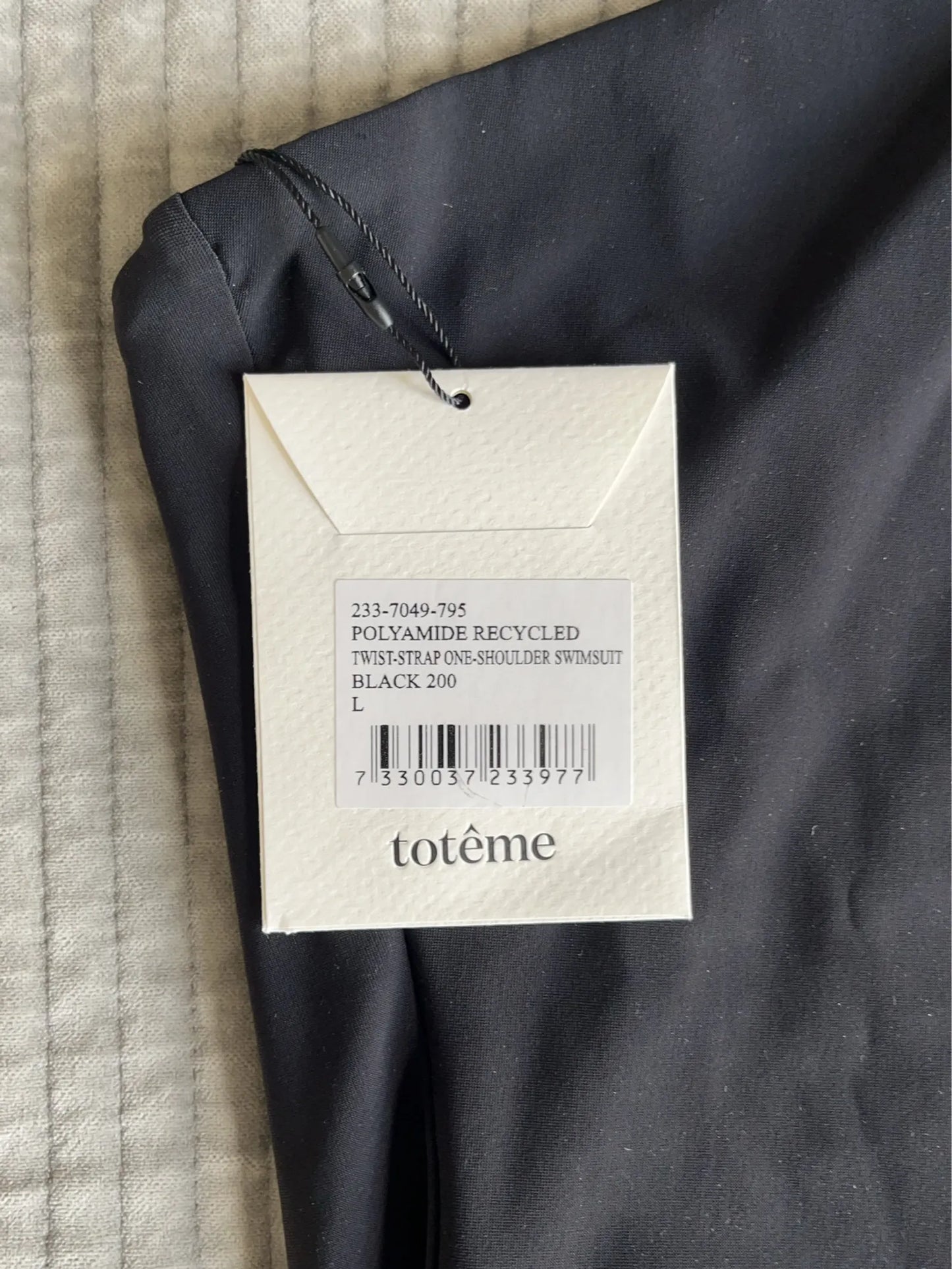 Toteme Twist Strap One Shoulder Swimsuit Swimsuit