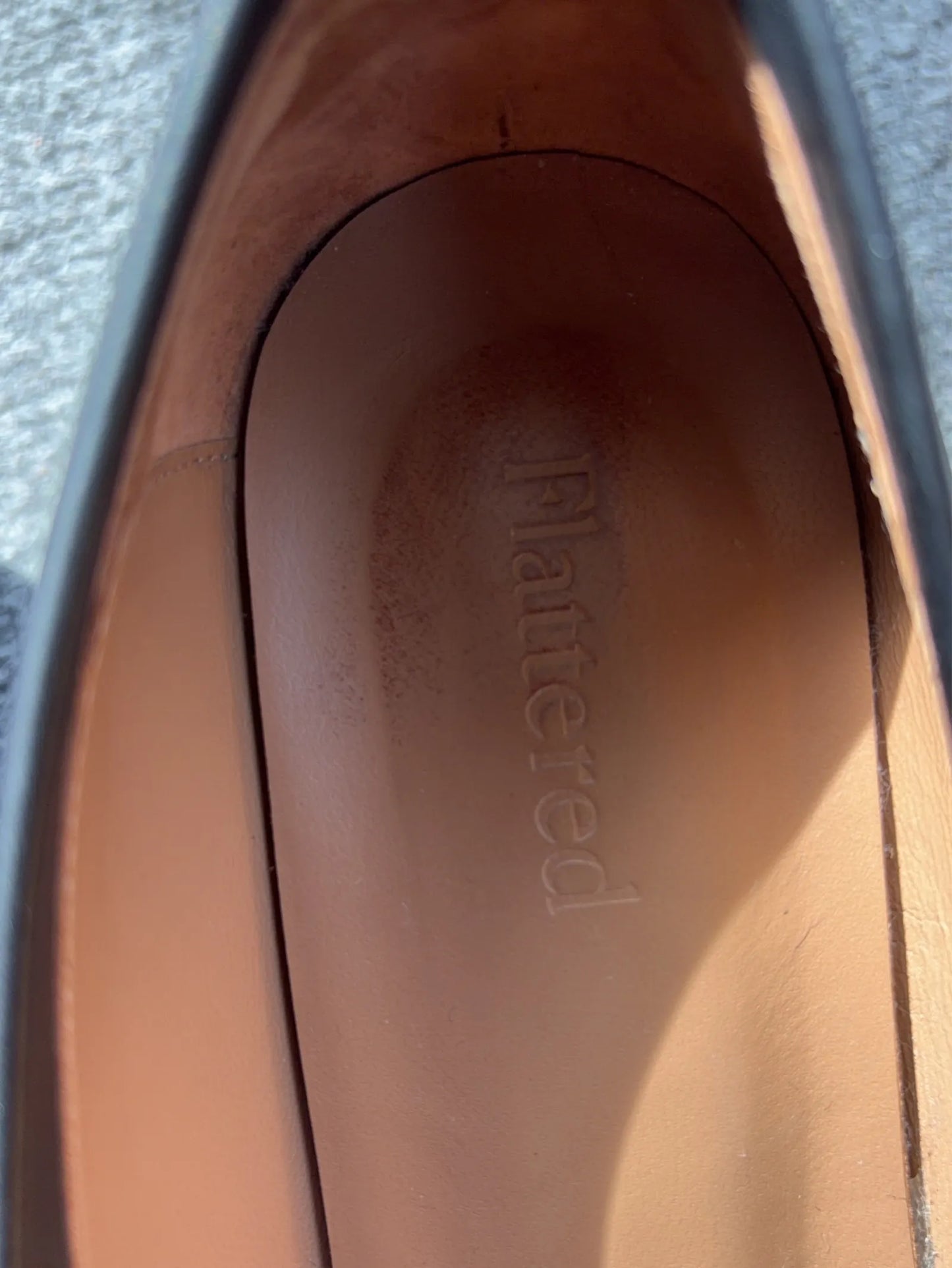Flattered Saga Leather Black-skinnklackar