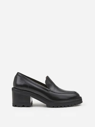 Flattered Saga Leather Black-skinnklackar