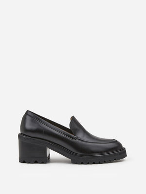Flattered Saga Leather Black-skinnklackar