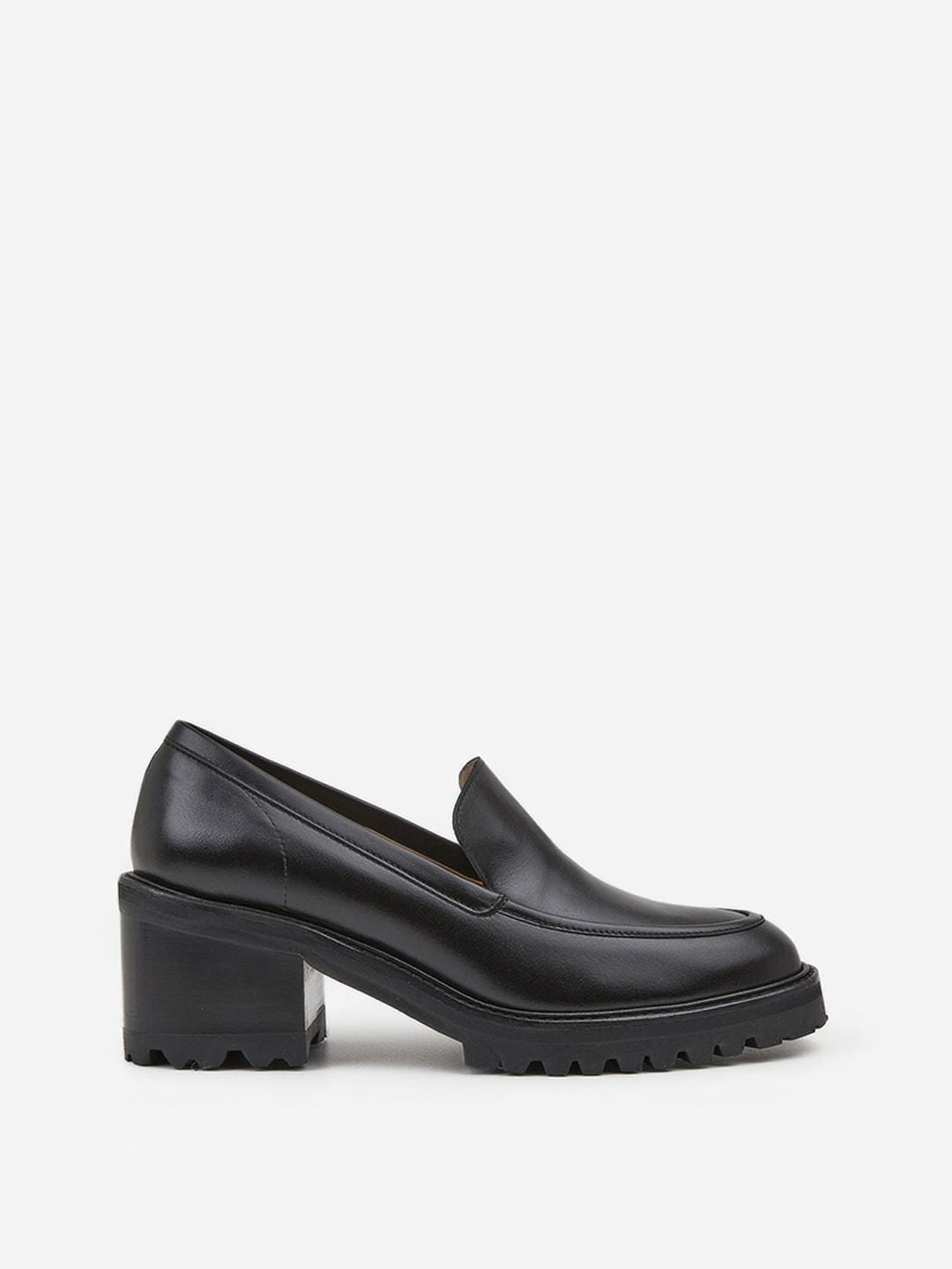 Flattered Saga Leather Black-skinnklackar