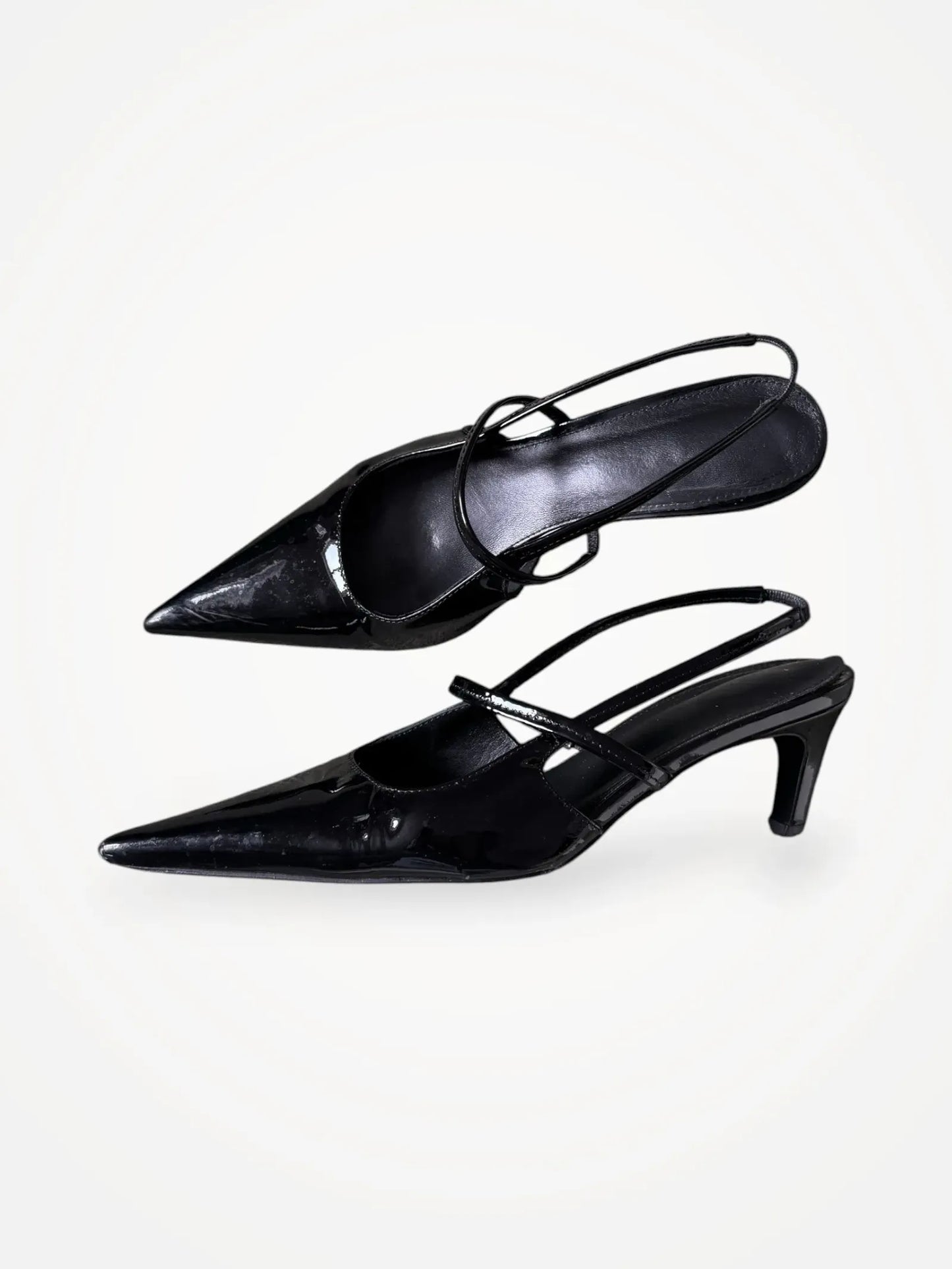 Toteme Sharp Sling Back Patent Heels