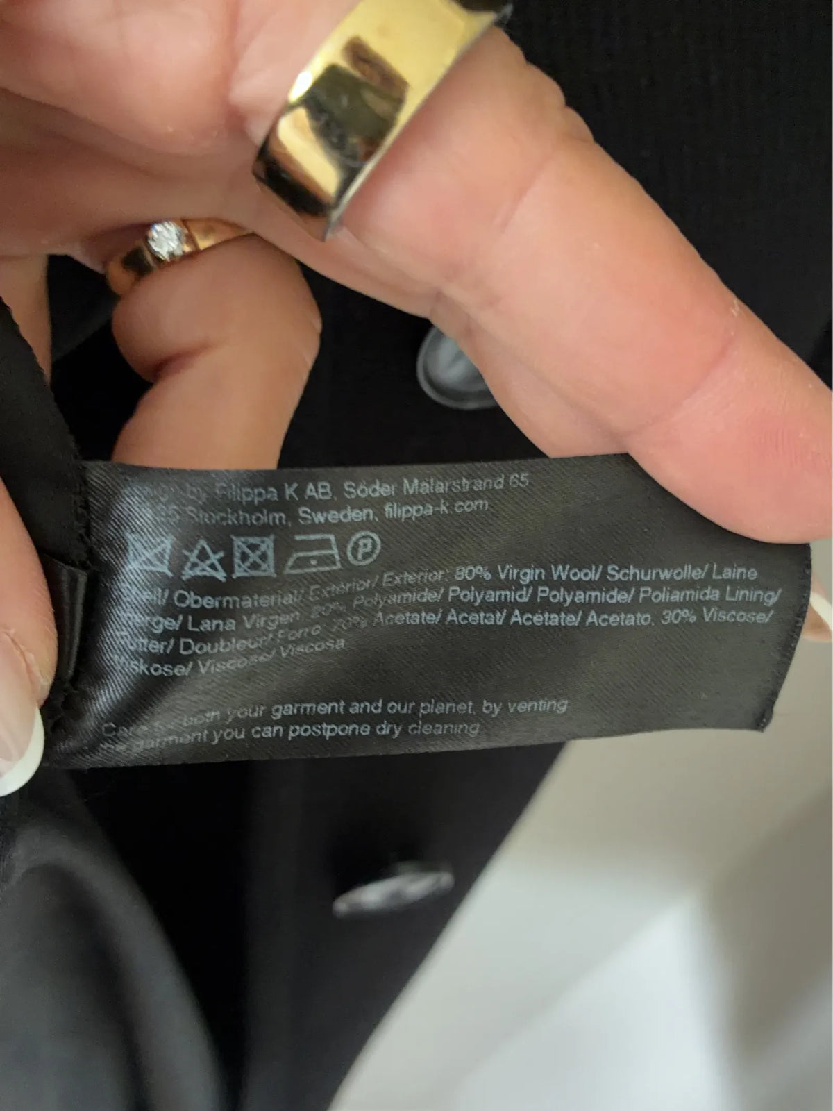 Filippa K Farah Belt-ullkappa