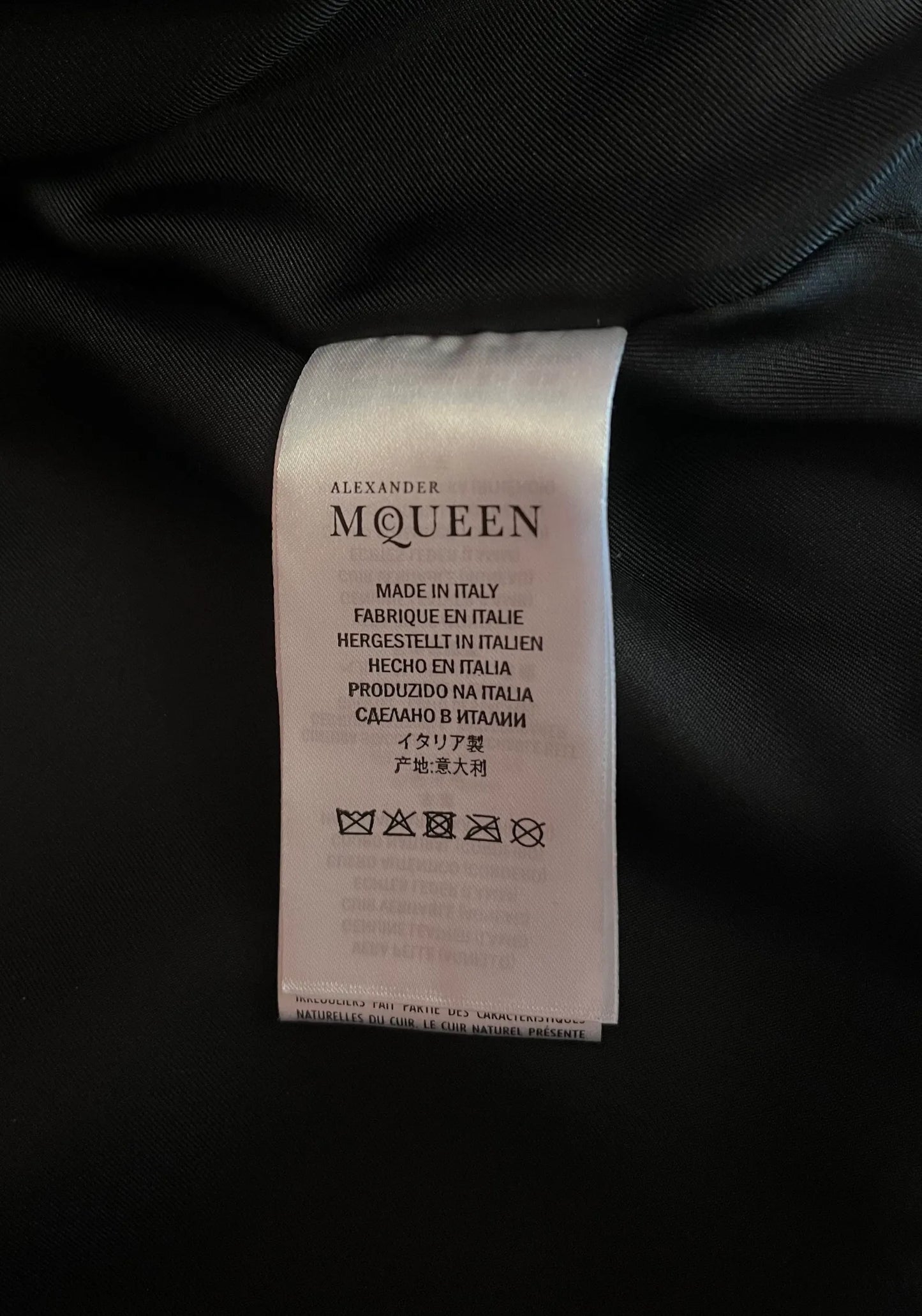 Alexander Mcqueen Leather jacket
