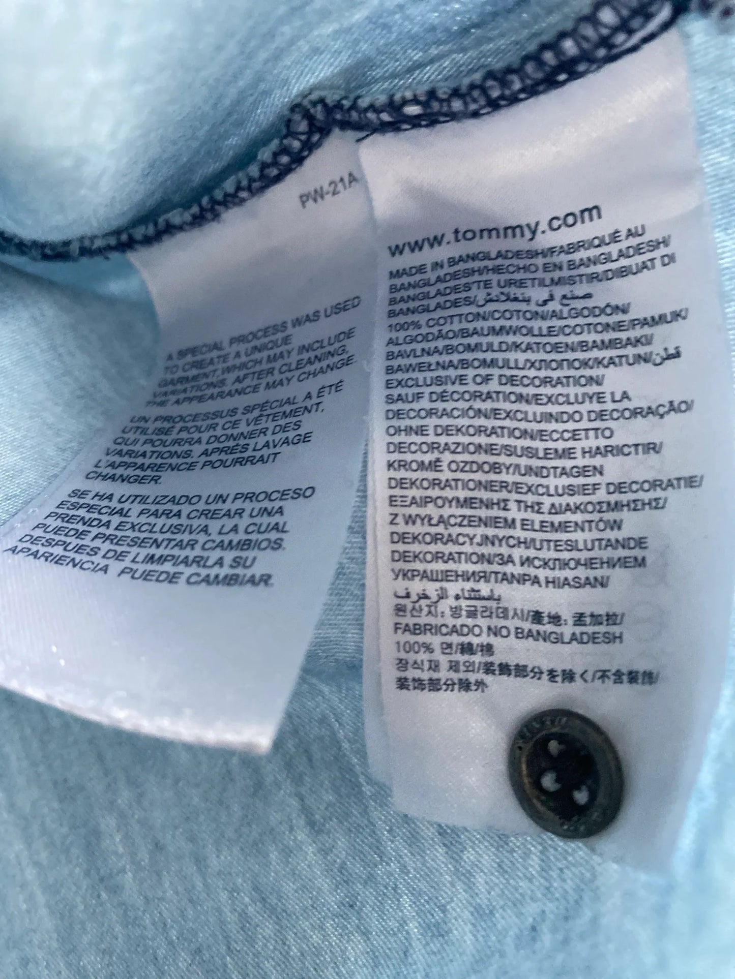 Denim-skjorta