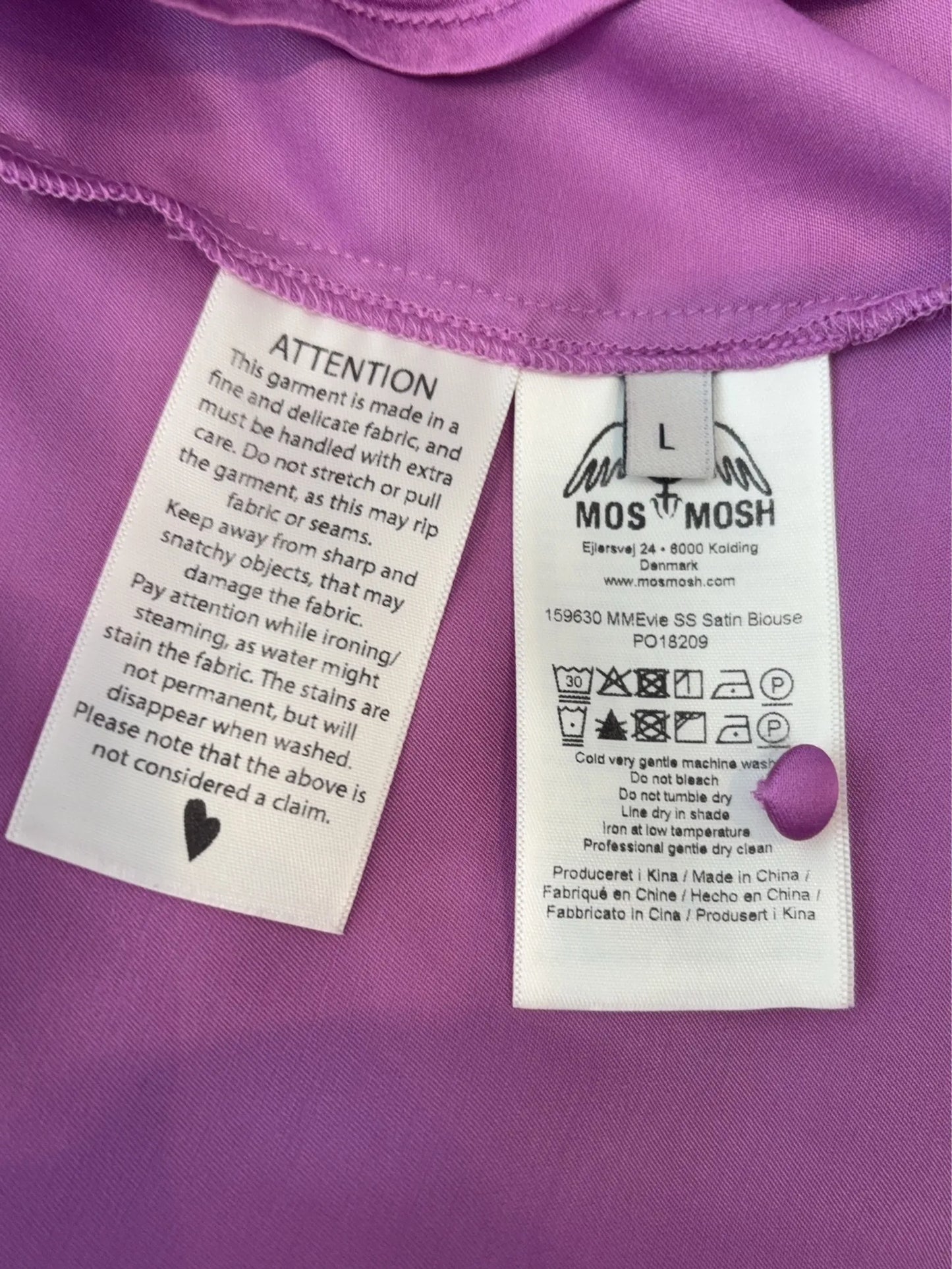 Mos Mosh Mm Evie Ss Satin Blouse
