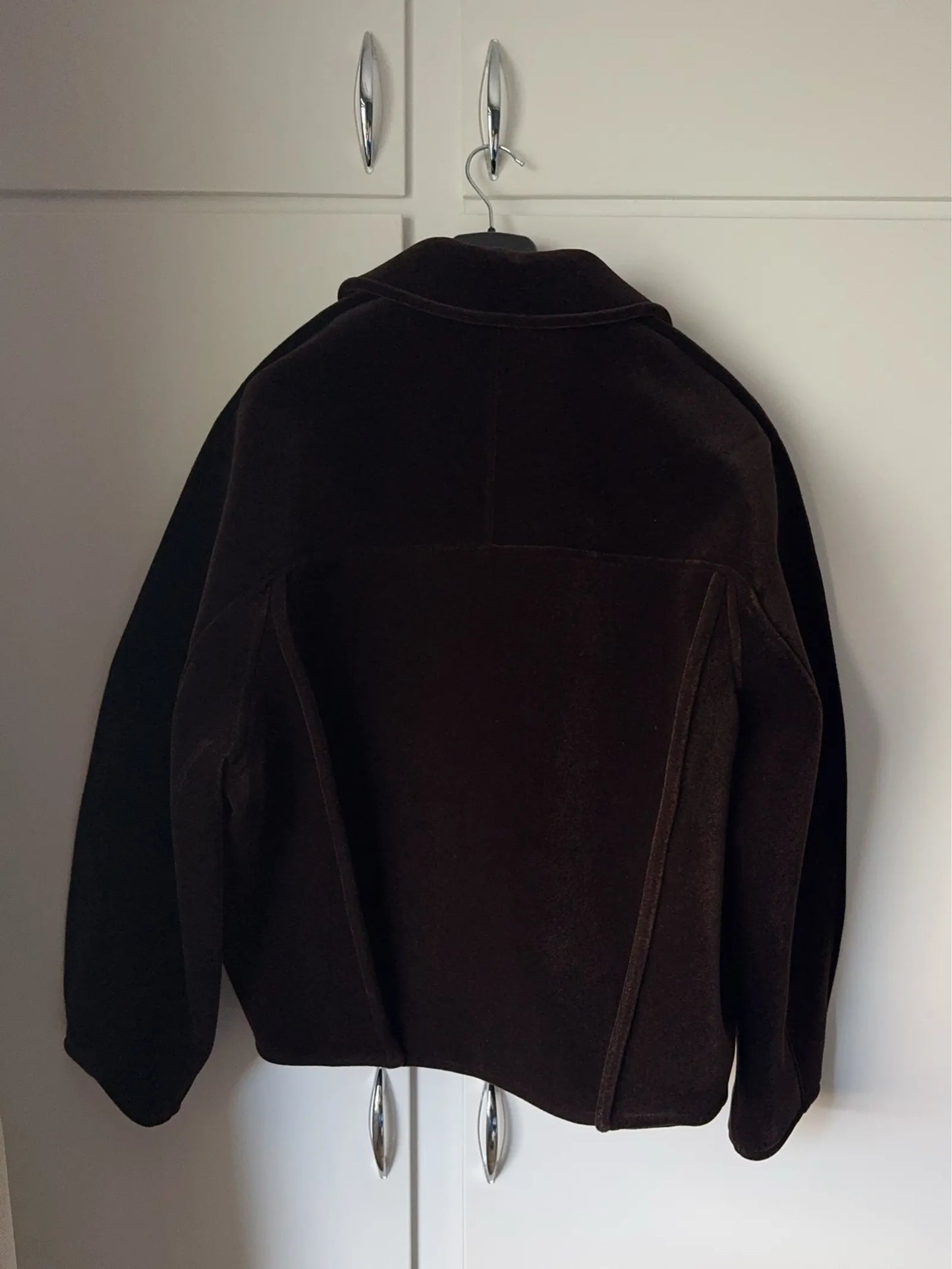 Séfr Ronda Plush Brown-jacka NWOT