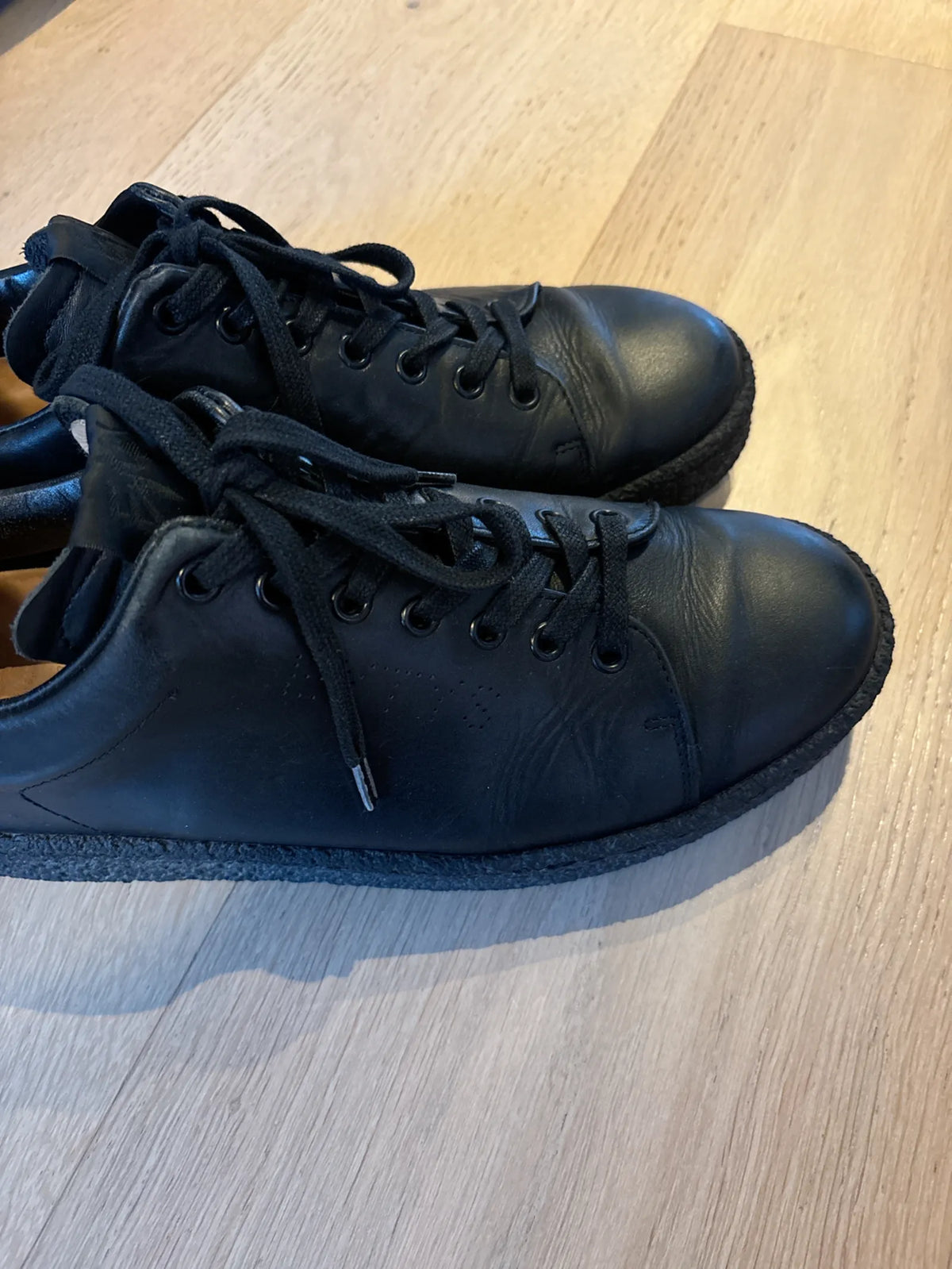 Eytys Ace Leather Black-skinnsneakers