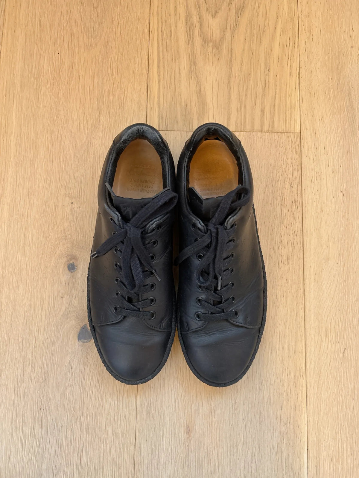 Eytys Ace Leather Black-skinnsneakers