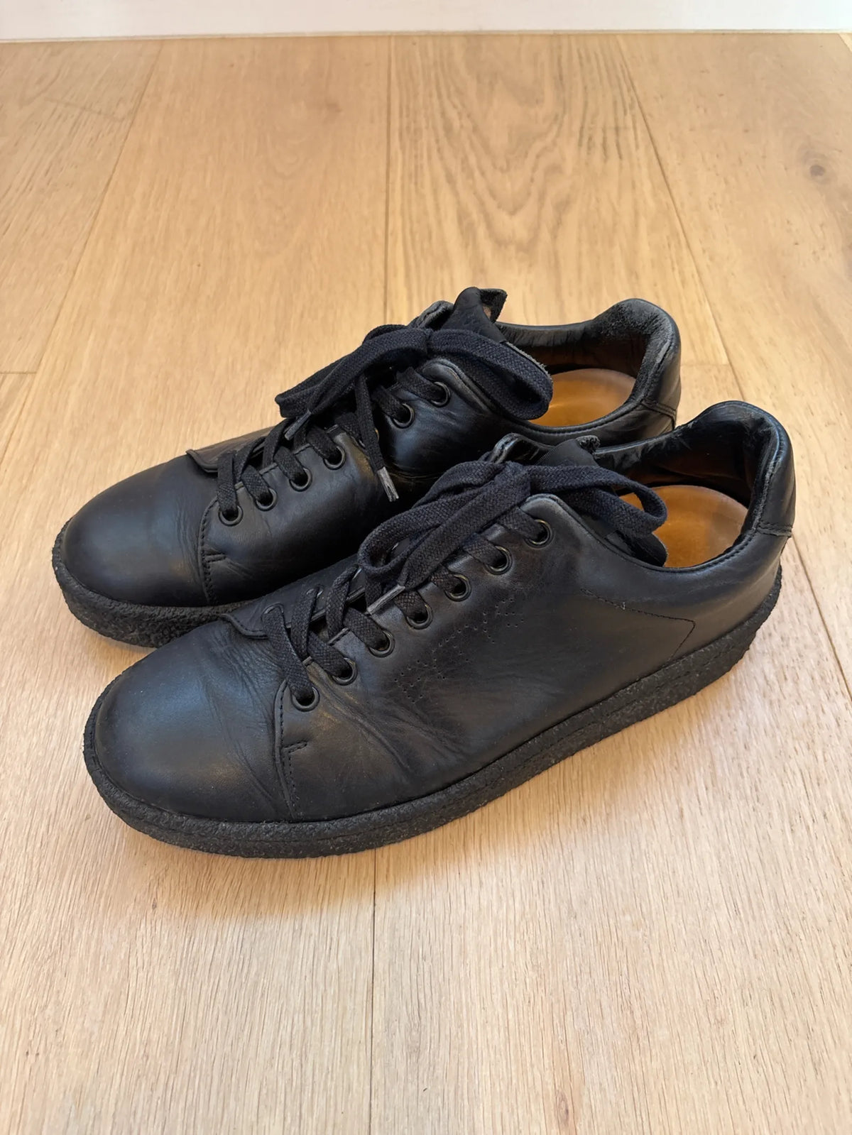 Eytys Ace Leather Black-skinnsneakers