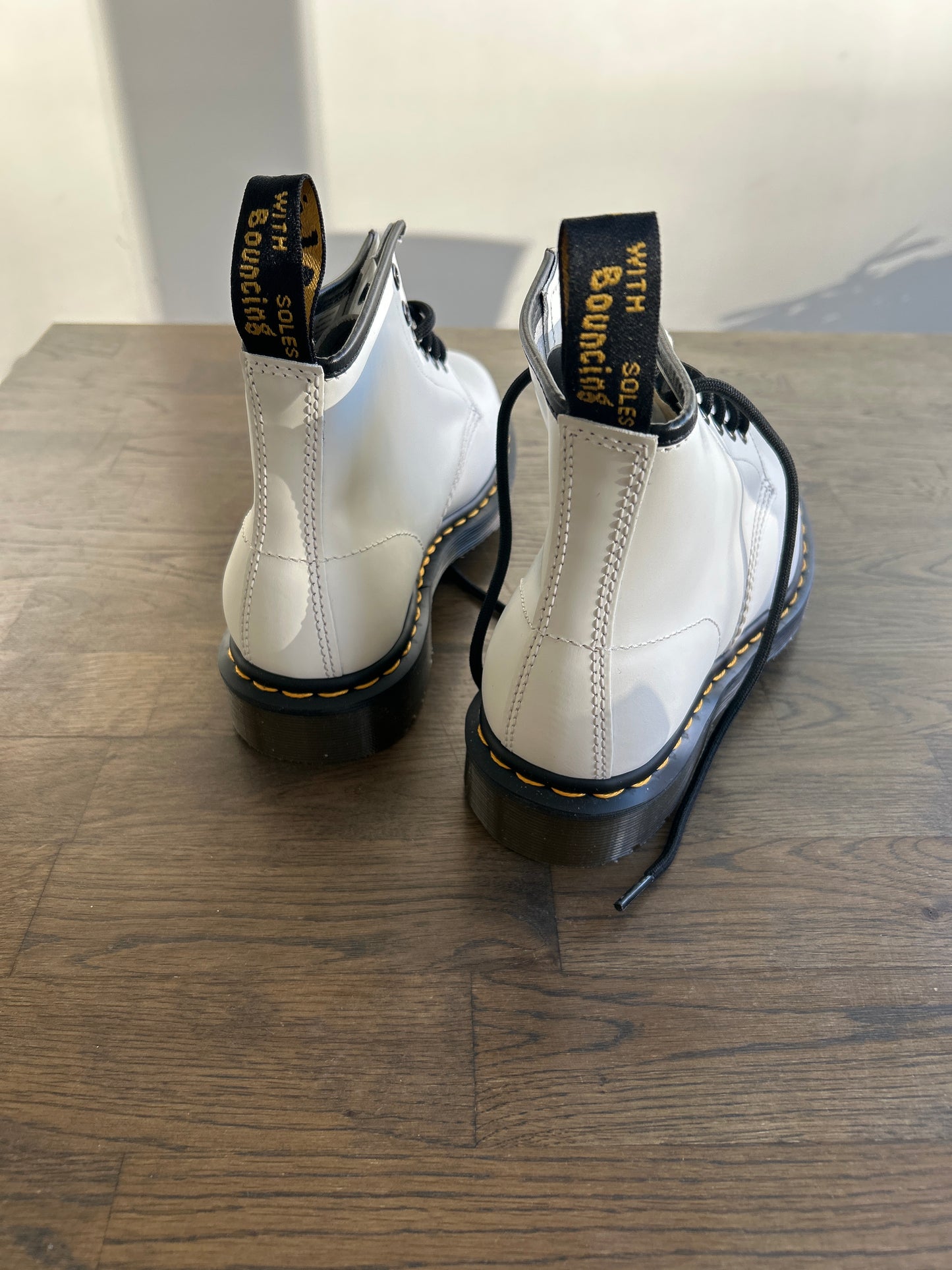 Dr. Martens 101 Ys White Boots