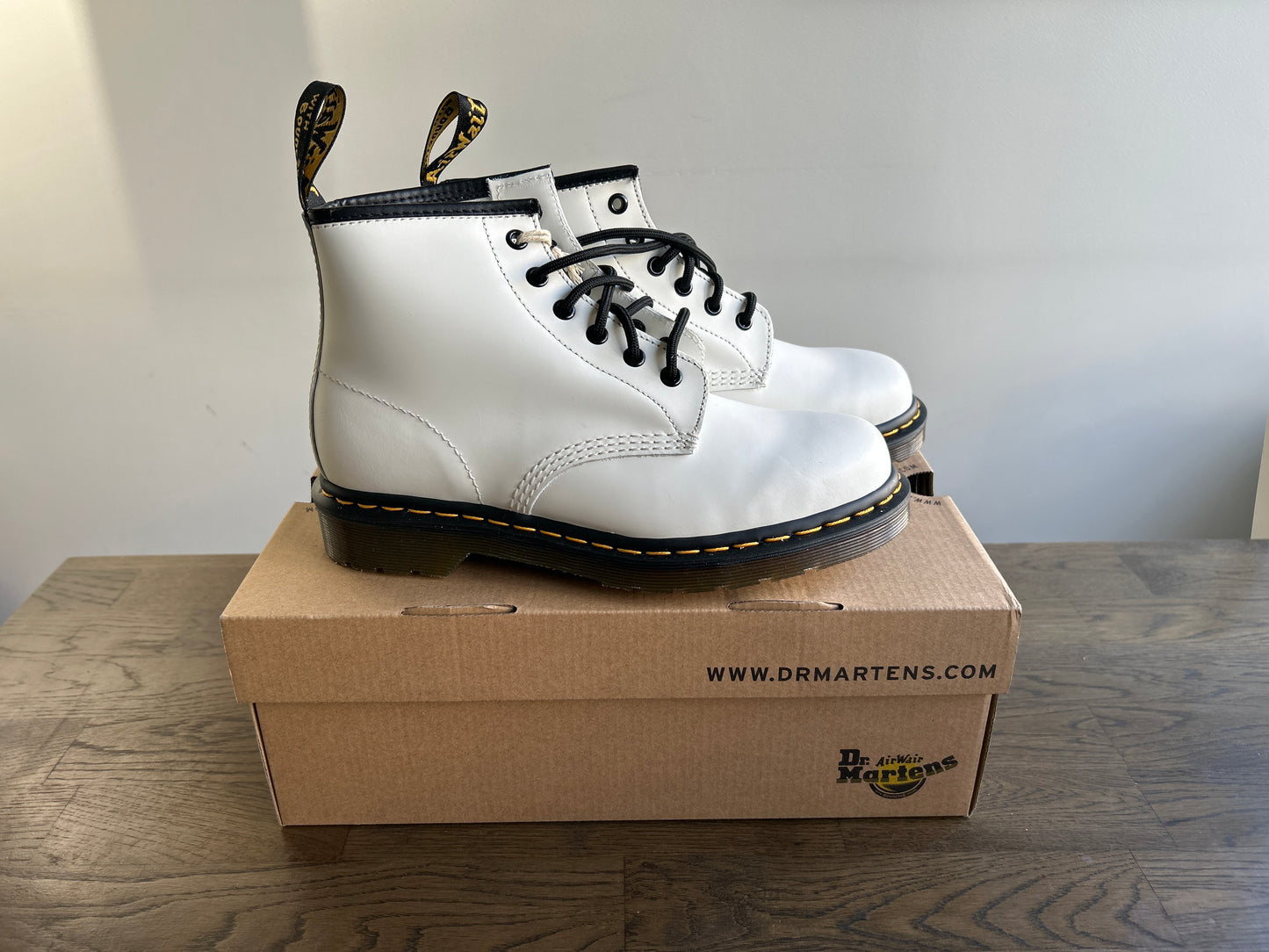 Dr. Martens 101 Ys White Boots