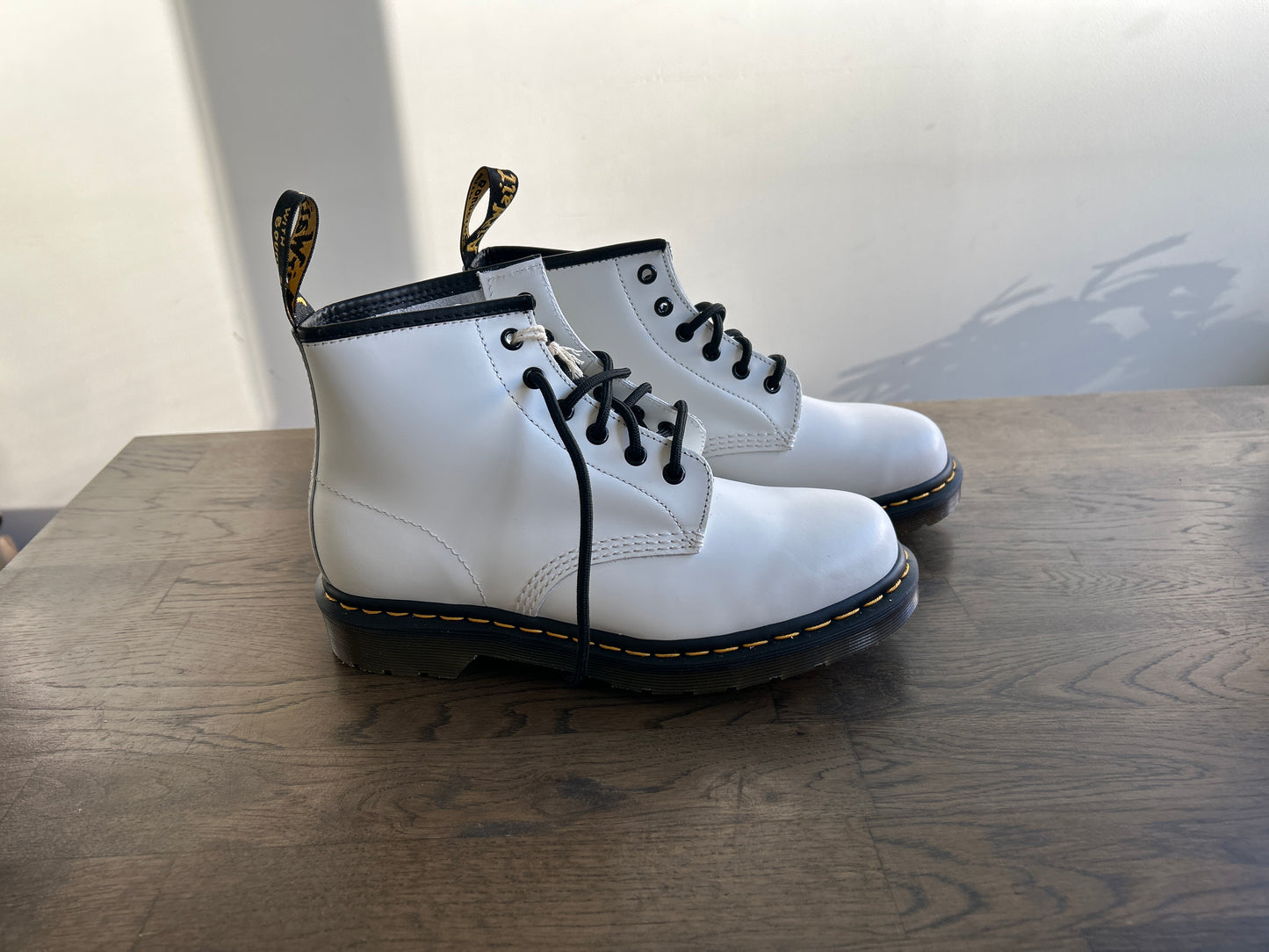 Dr. Martens 101 Ys White Boots