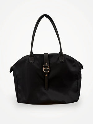 Aigner Piccolina Horseshoe Nylon Tote Shoulder bag