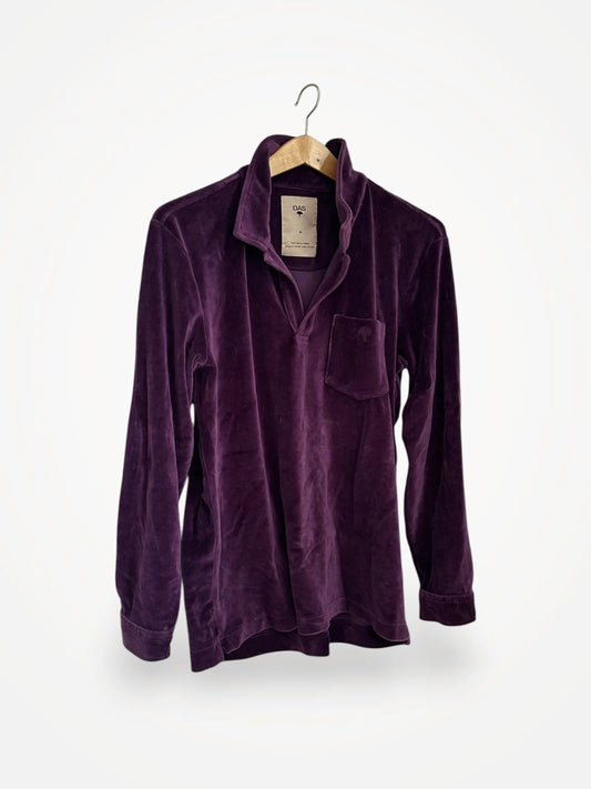 Oas Company Dandy Purple Velour Långärmad--tröja