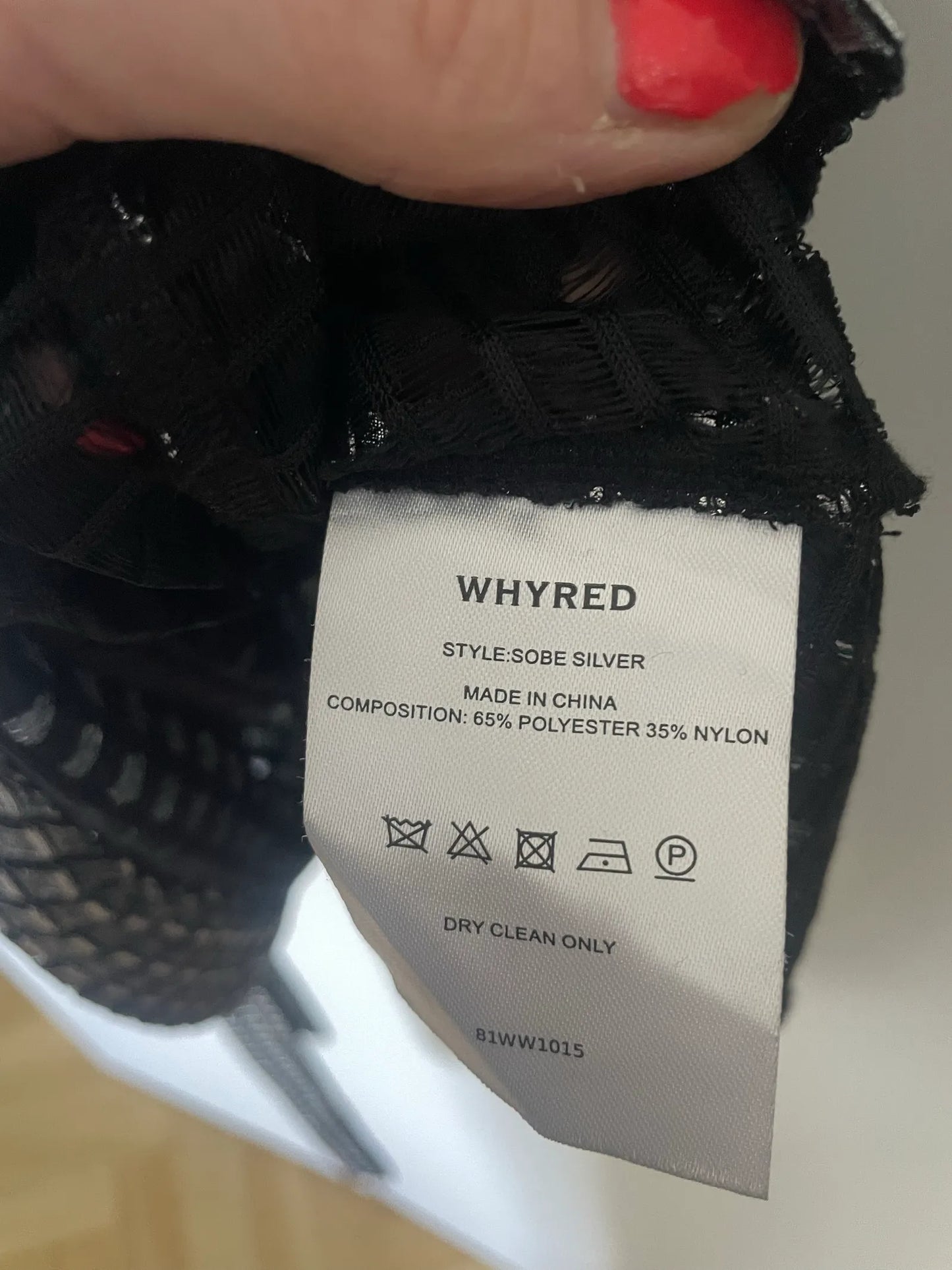 Whyred Sobe Silver-blus NWOT