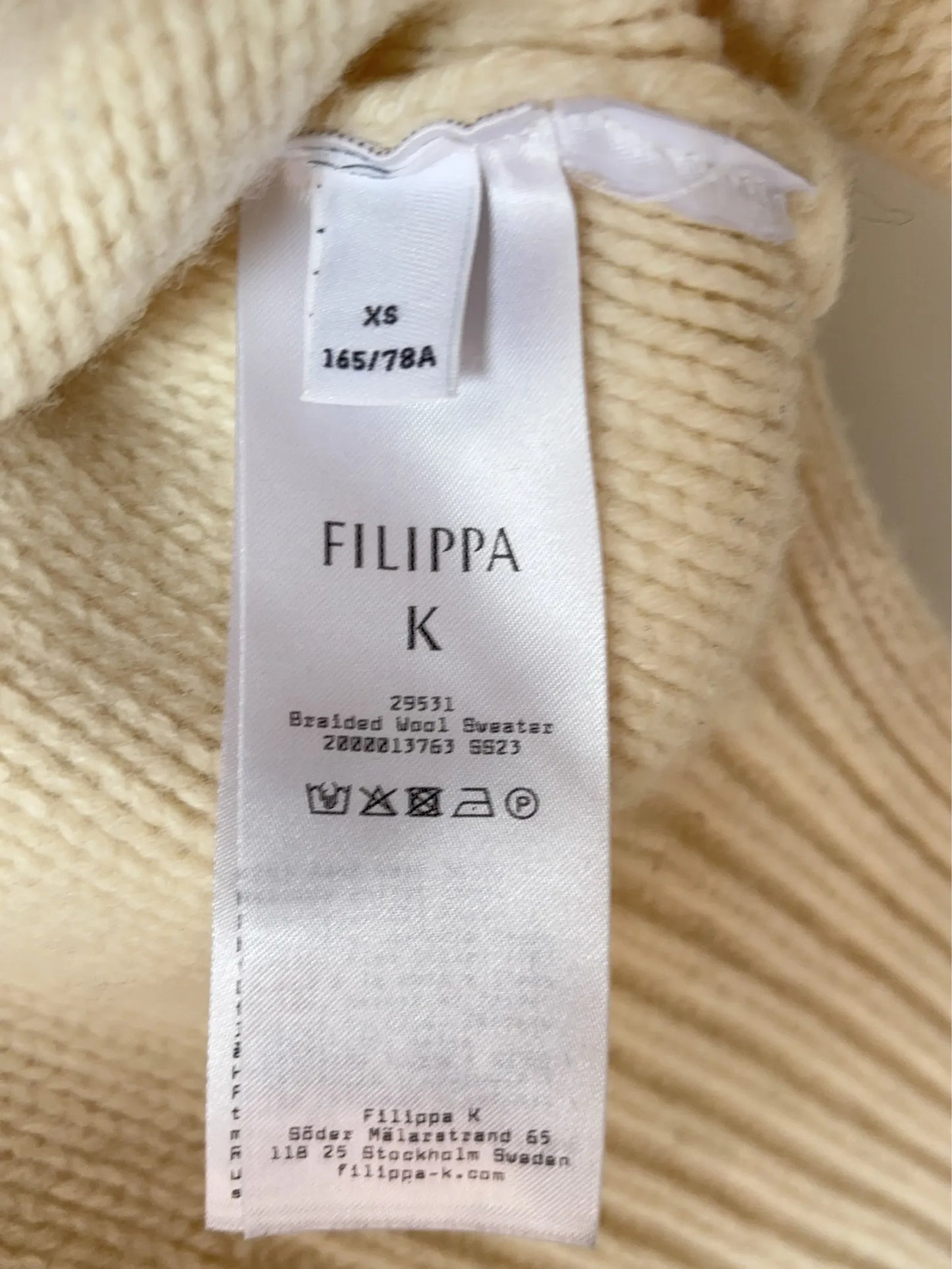 Filippa K Braided Wool Sweater