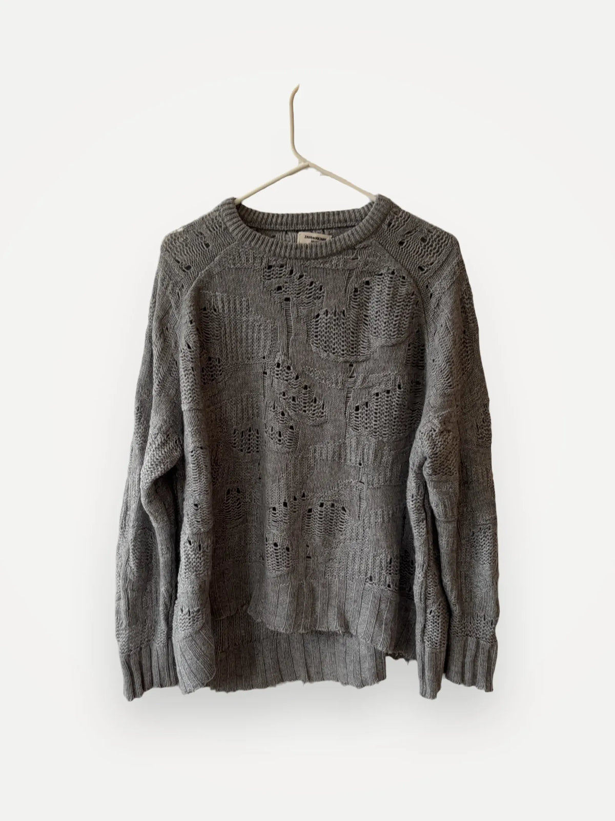 Zadig & Voltaire Mark Camou Deluxe-kashmirtröja