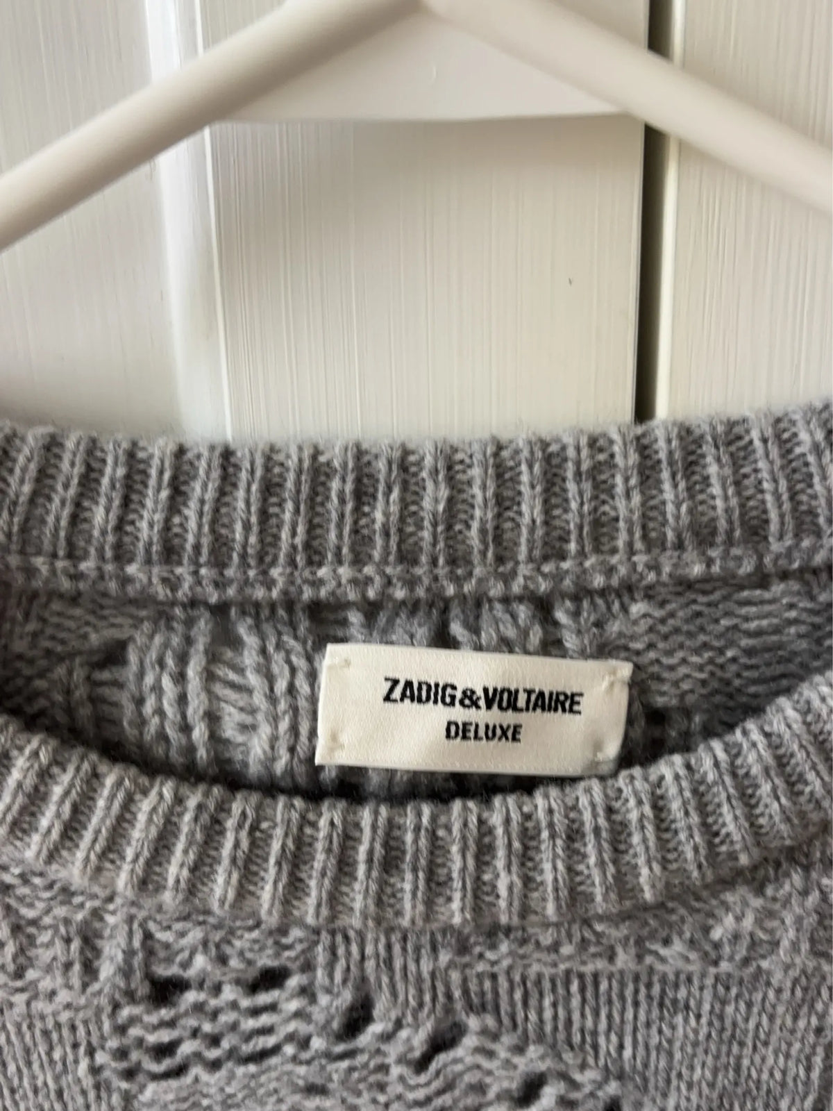 Zadig & Voltaire Mark Camou Deluxe-kashmirtröja