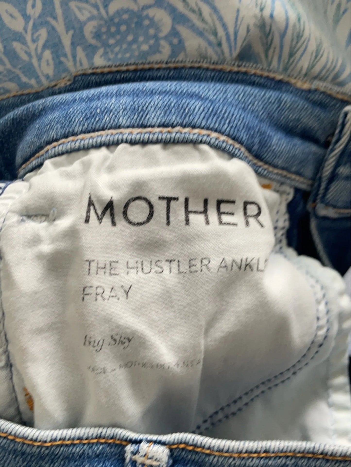 Mother The Hustler Ankle Fray-jeans