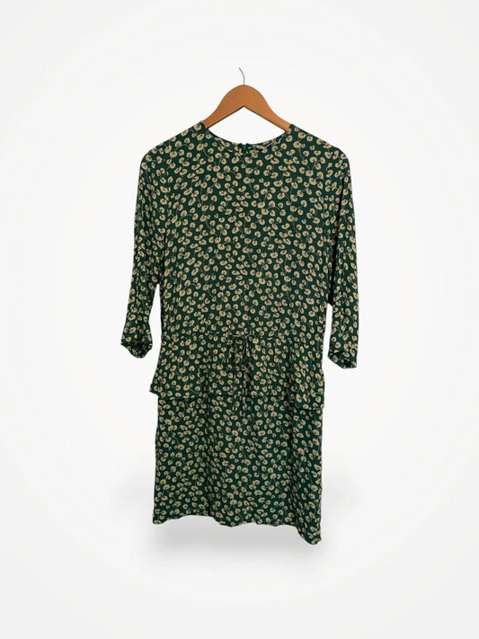 Ganni Dalton Crepe Verdant Green Dress