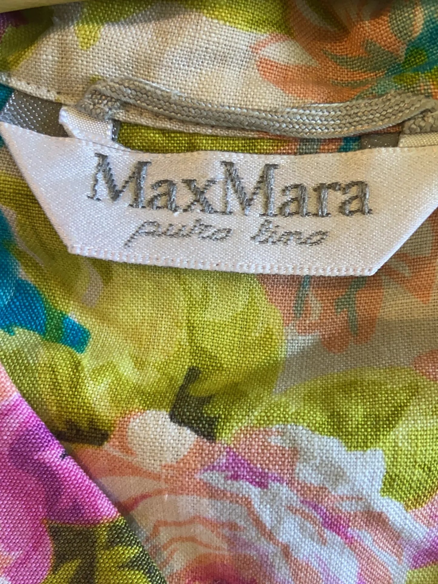 Max Mara-linneskjorta