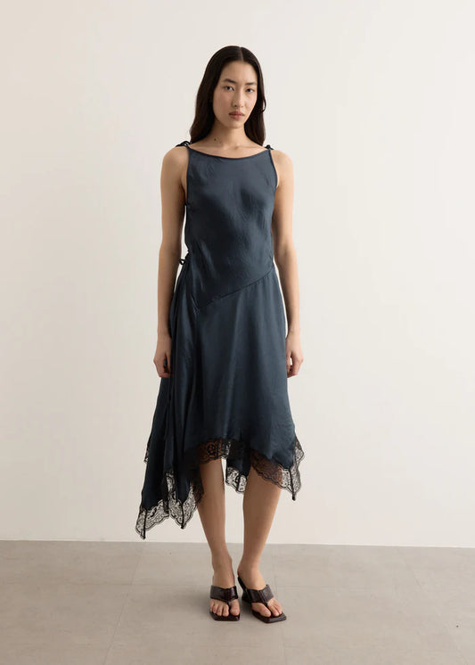 Acne Studios Satin Lace Dress Dress