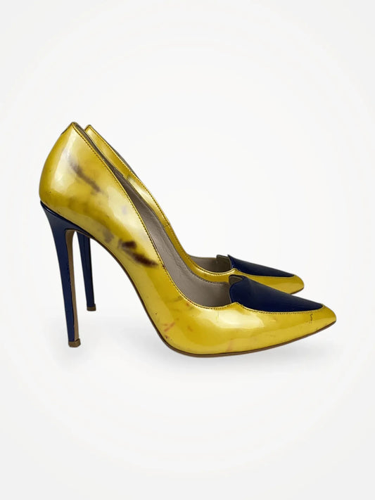 Fersengold-skinnklackar