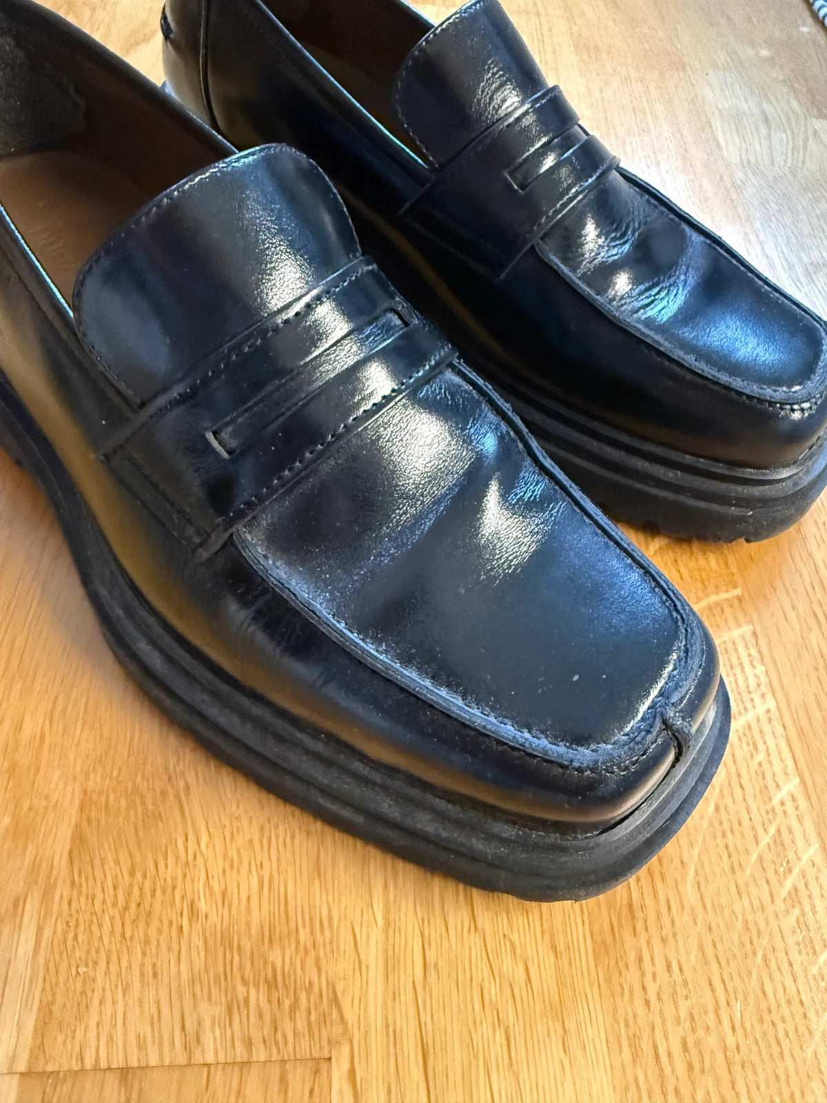 Filippa K Penny Leather-skinnloafers