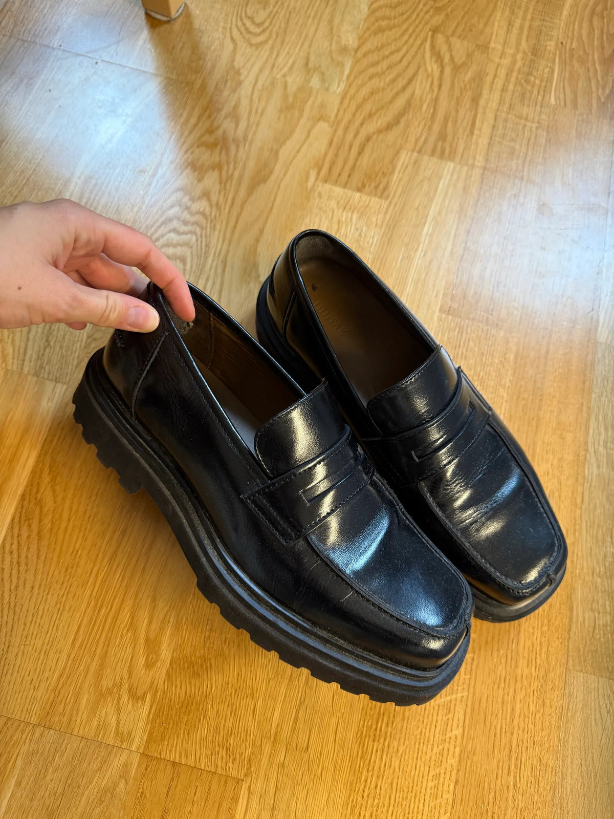 Filippa K Penny Leather-skinnloafers