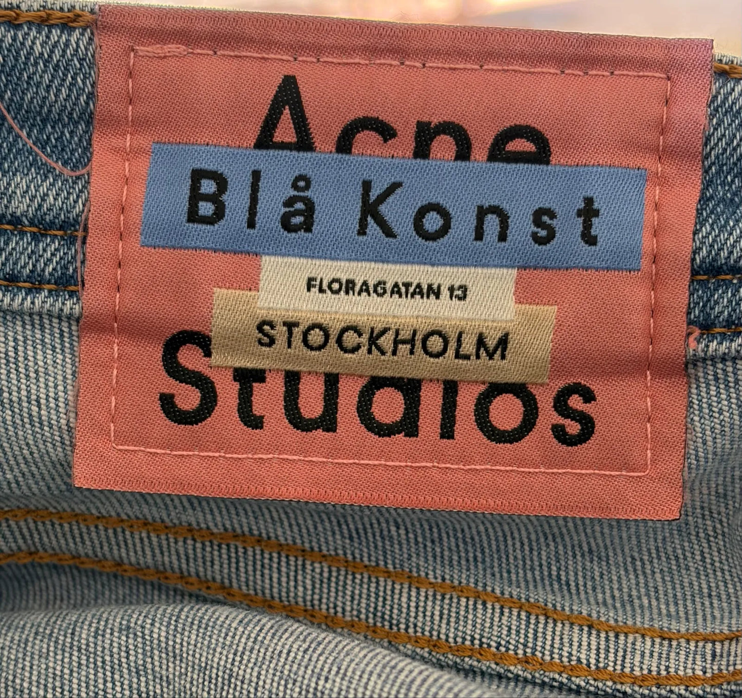 Acne Studios Peg Lt Blue Jeans