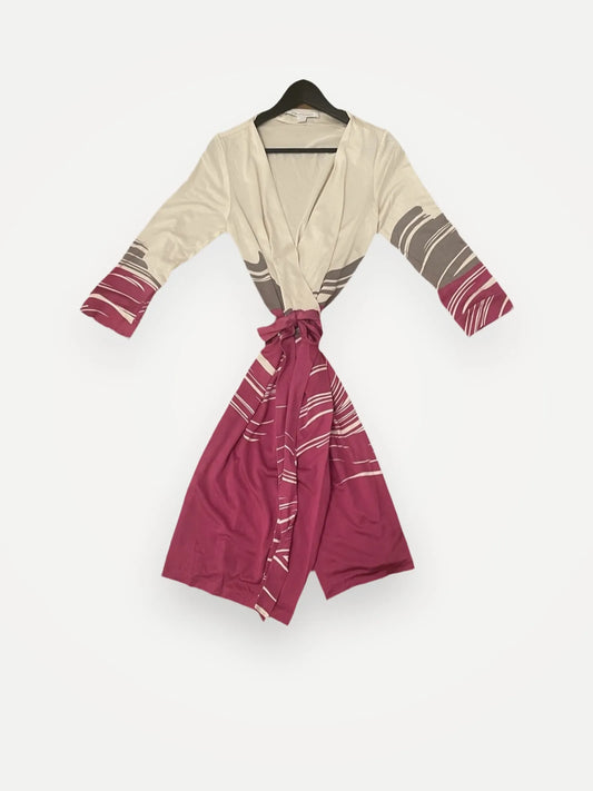 Diane Von Furstenberg Silk Jersey Midi Wrap Dress
