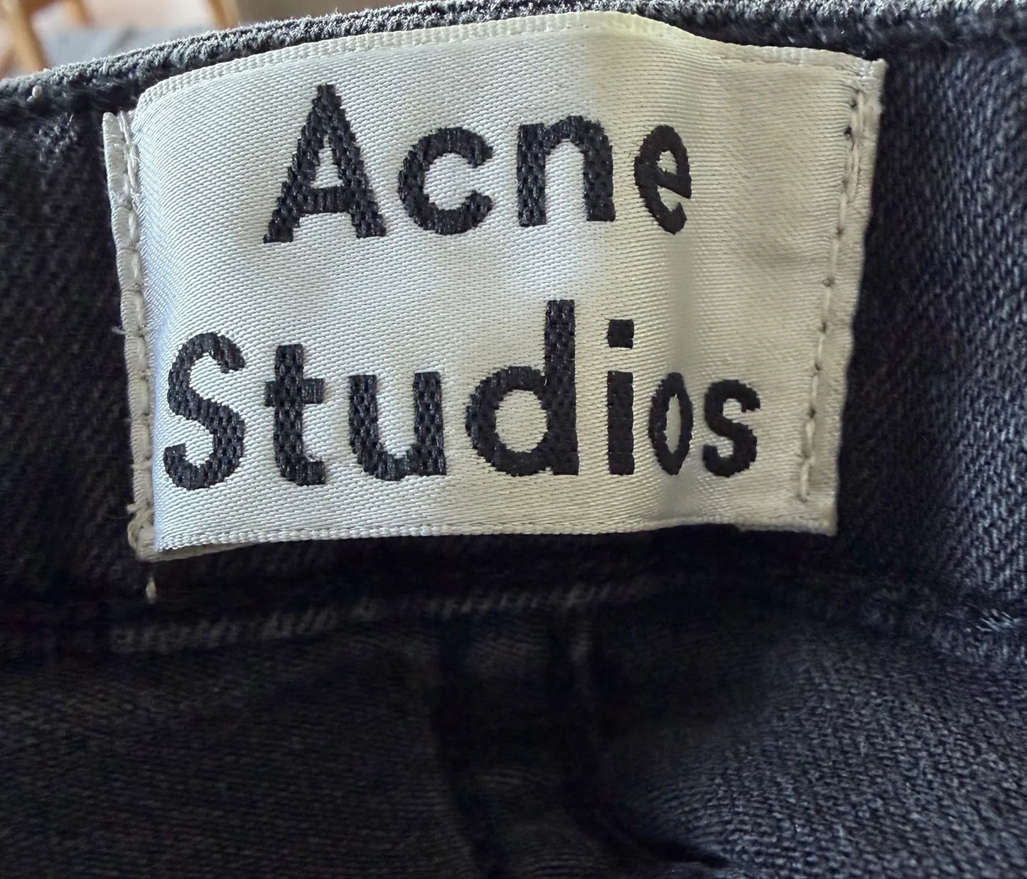 Acne Studios Pin Used Black-jeans