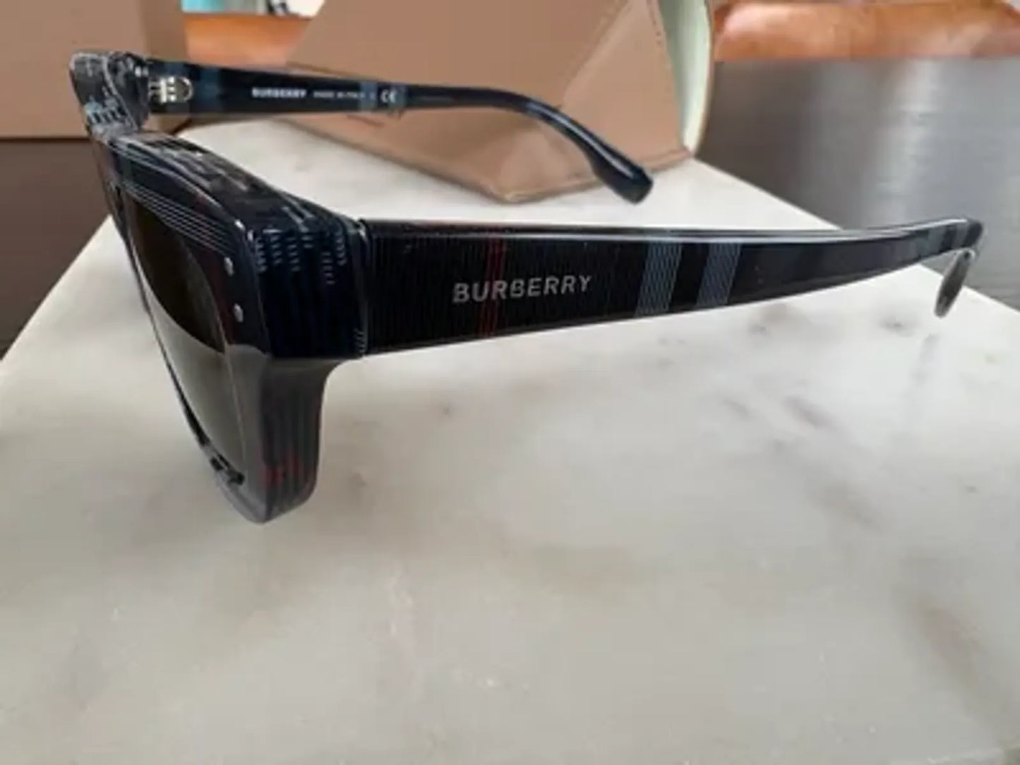 Burberry Sidney, Navy Check Sunglasses