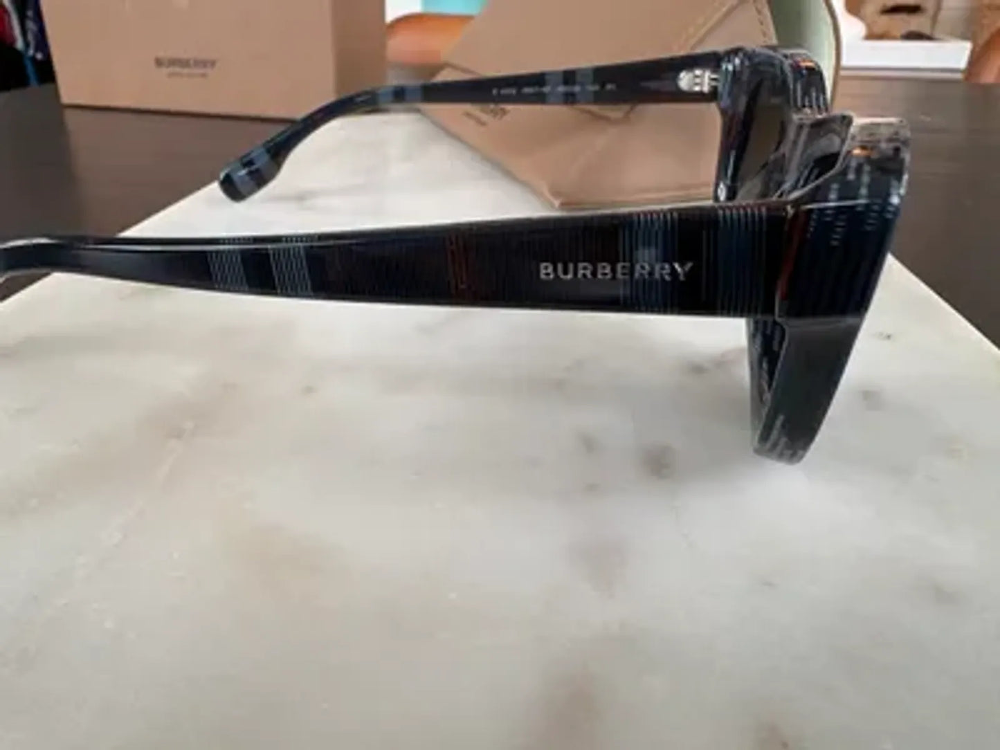 Burberry Sidney, Navy Check Sunglasses