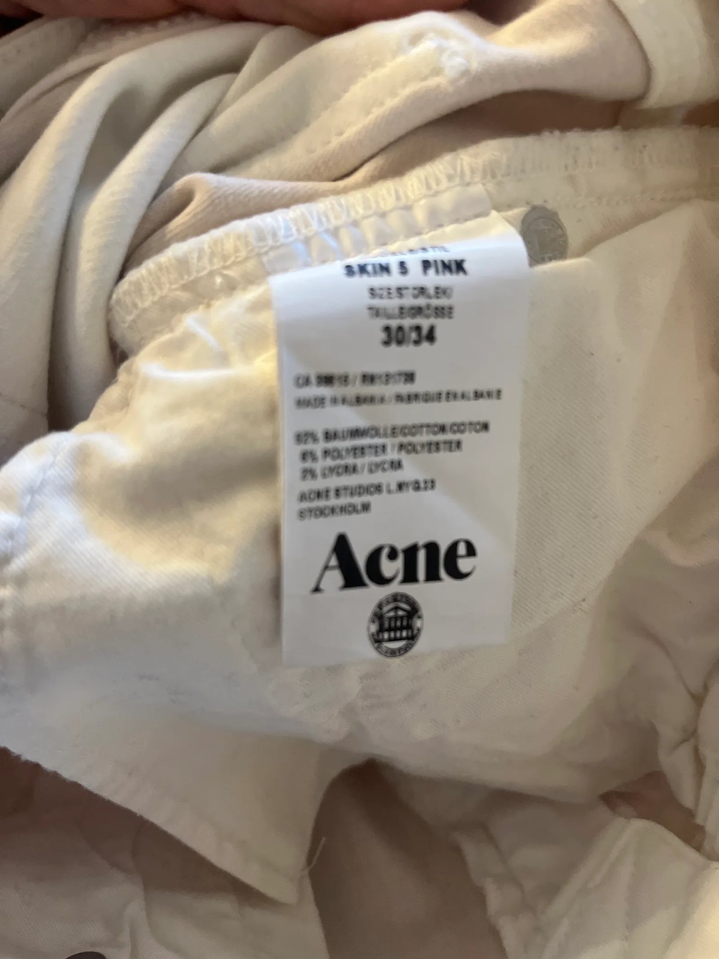 Acne Studios Skin 5 Pink Trousers