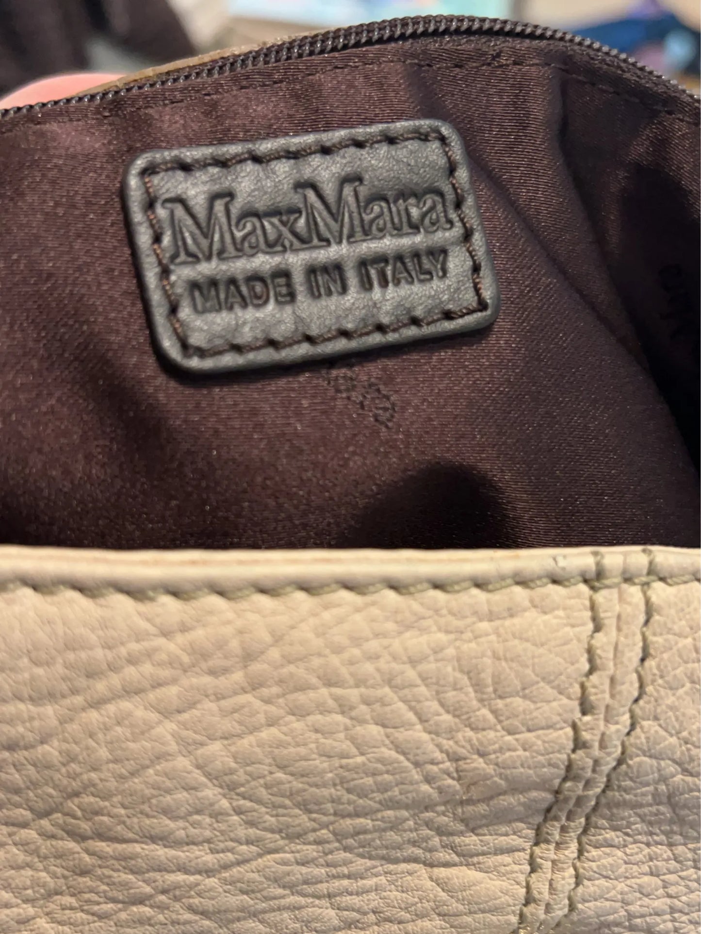Max Mara-skinnhandväska