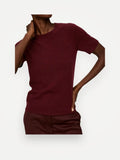 Arket Cashmere T- Burgundy Sweater