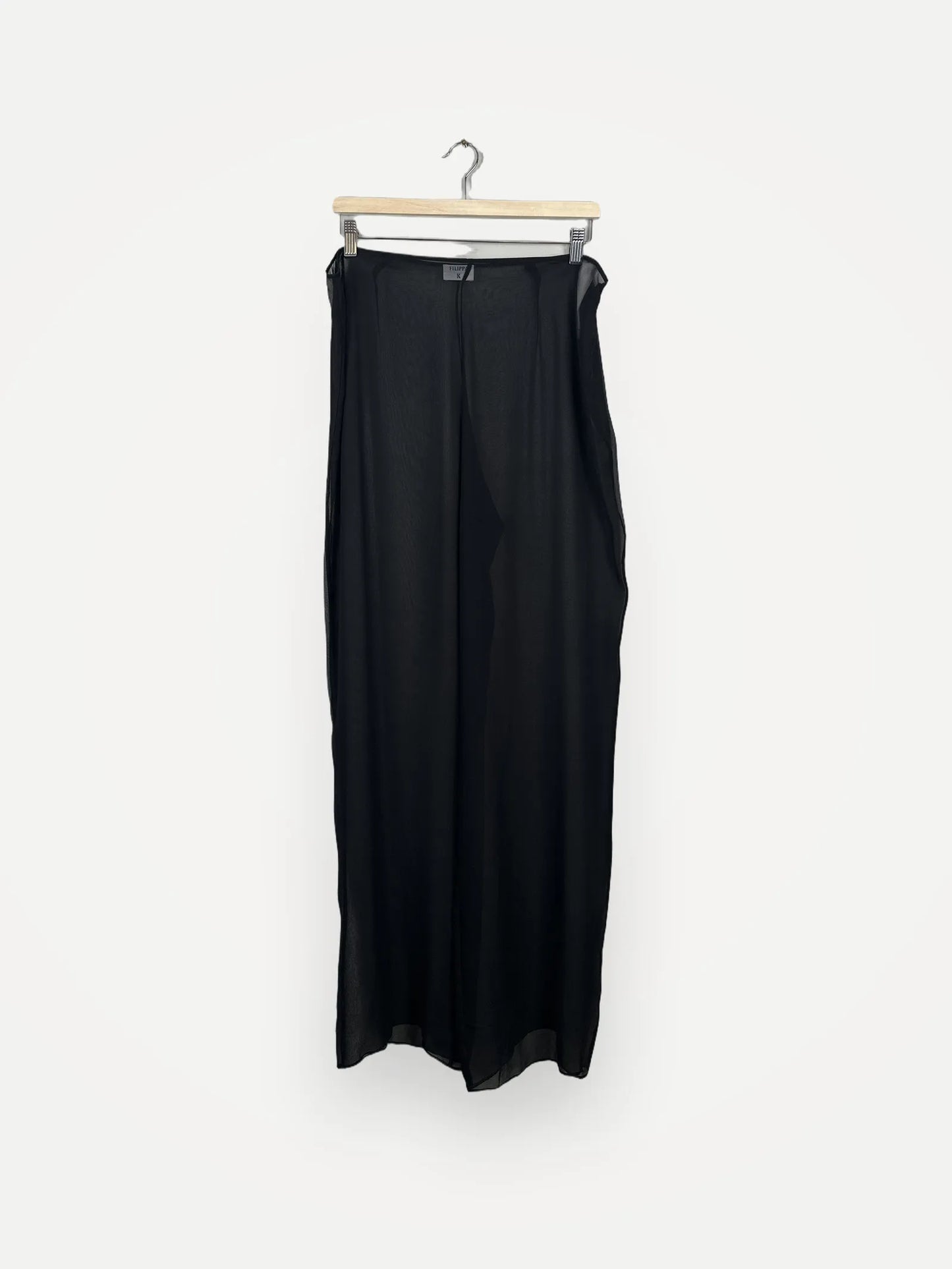 Filippa K Sheer Silk Zip Trousers