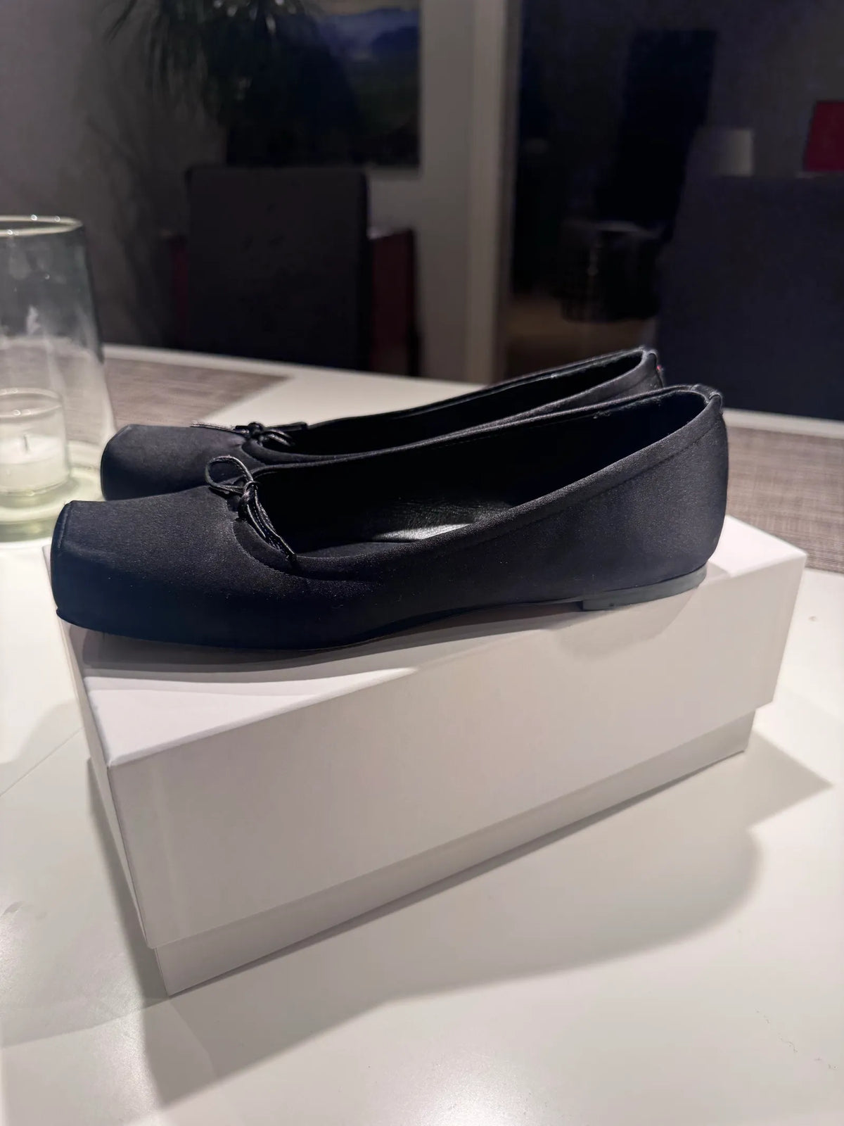 Aeyde Gabriella Satin-ballerinaskor
