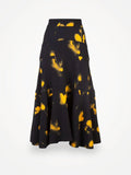 Proenza Schouler Abstract Print Cady Swing Skirt