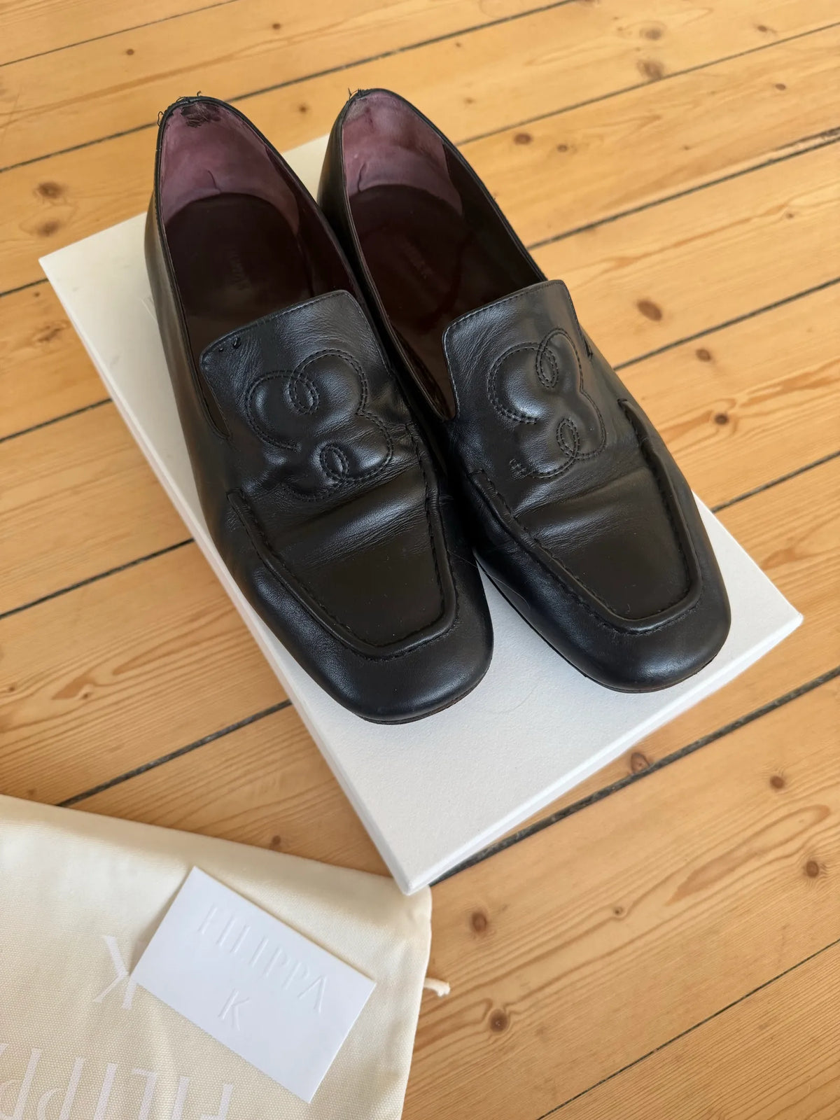 Filippa K Logo Soft-skinnloafers
