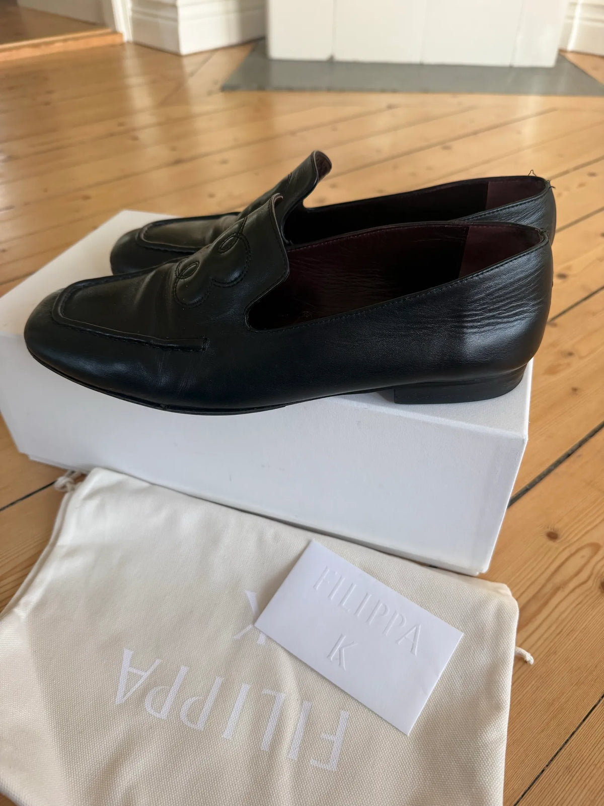 Filippa K Logo Soft-skinnloafers