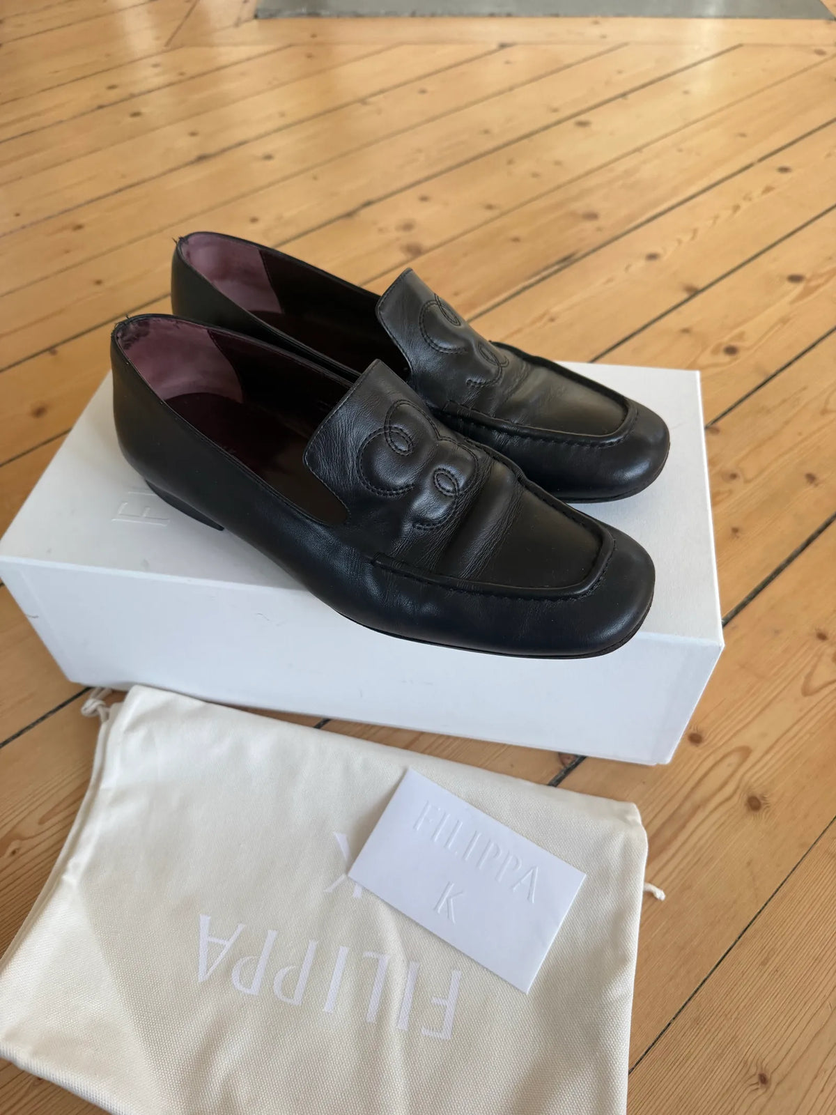Filippa K Logo Soft-skinnloafers